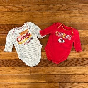 NFL team apparel Kansas City Chiefs Baby Onesies 0-3 months